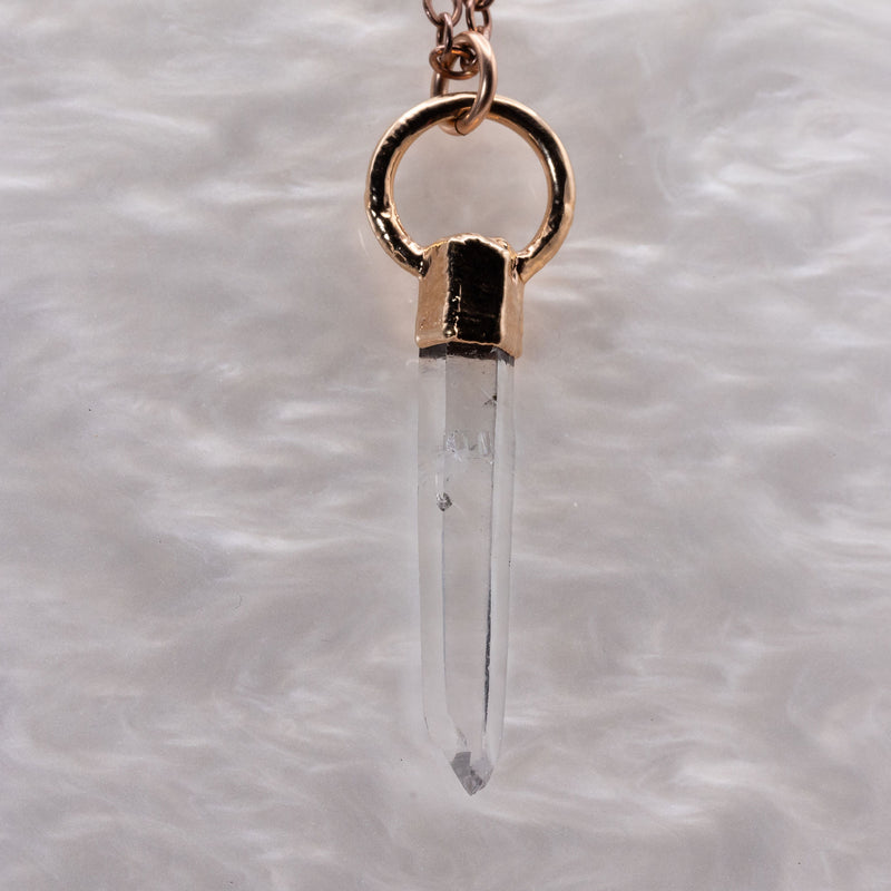 Tibetan Quartz Point Necklace