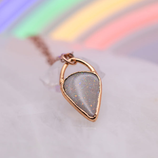 Slocum Opal Inverted Teardrop Necklace