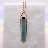 Amazonite Point Triangle Top Necklace