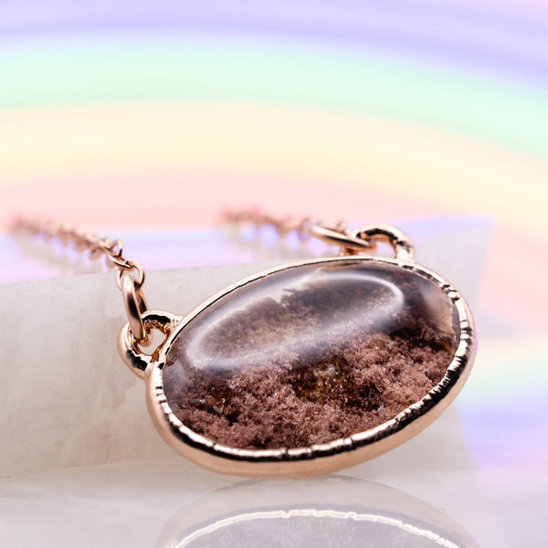 Round Secret Garden Quartz Necklace