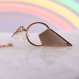 Smokey Quartz Kite Round Top Necklace