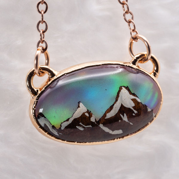 Aurora Opal Mountain Necklace