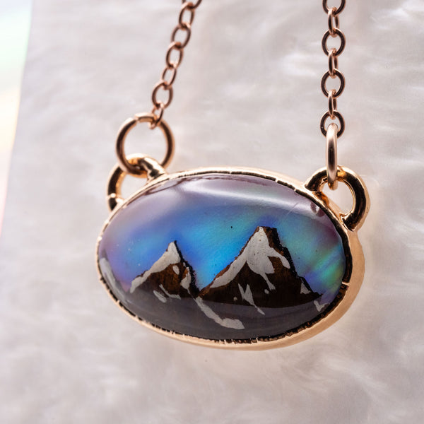 Aurora Opal Mountain Necklace