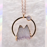 Amethyst Stalactite Small Mountain Necklace