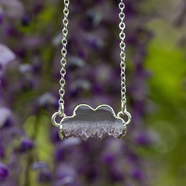 Amethyst Stalactite Cloud Necklace