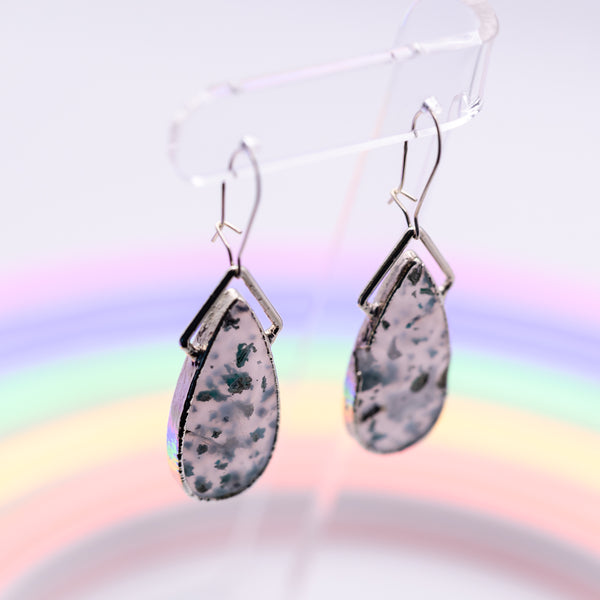 Chrysocolla Confetti Teardrop Earrings