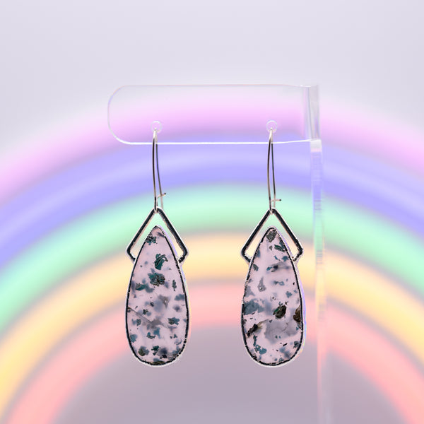 Chrysocolla Confetti Teardrop Earrings