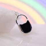 Black Onyx Kitty Necklace