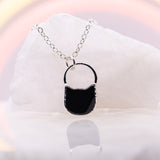 Black Onyx Kitty Necklace