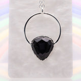 Rainbow Obsidian Inverted Teardrop Round Top Necklace