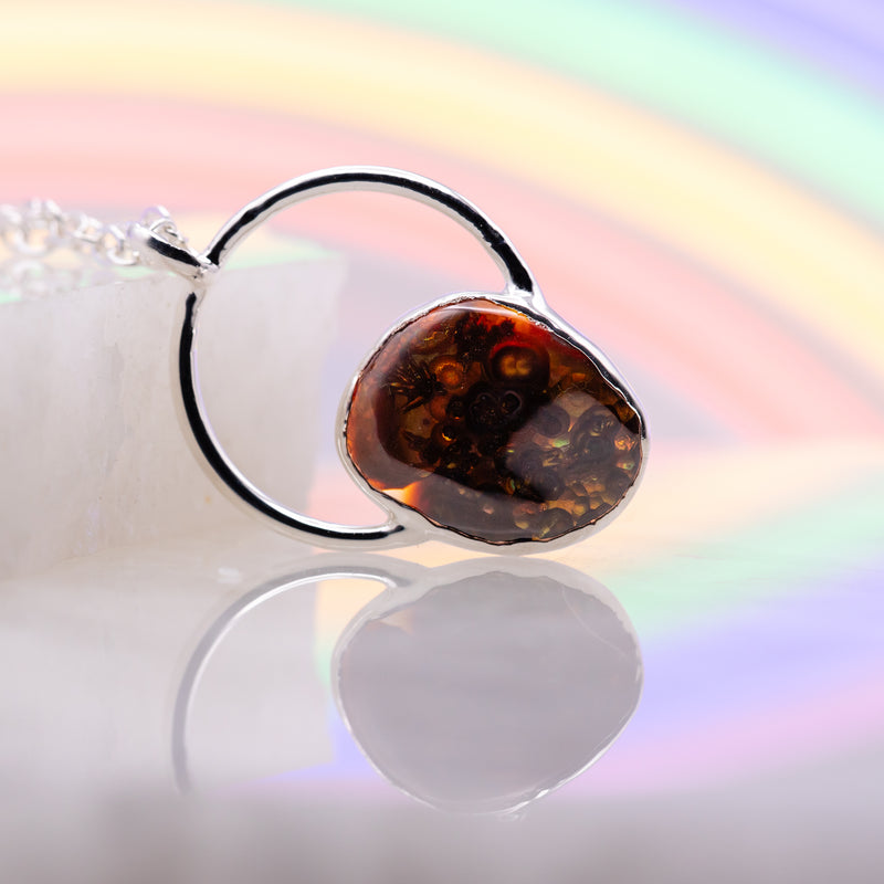 Fire Agate Necklace