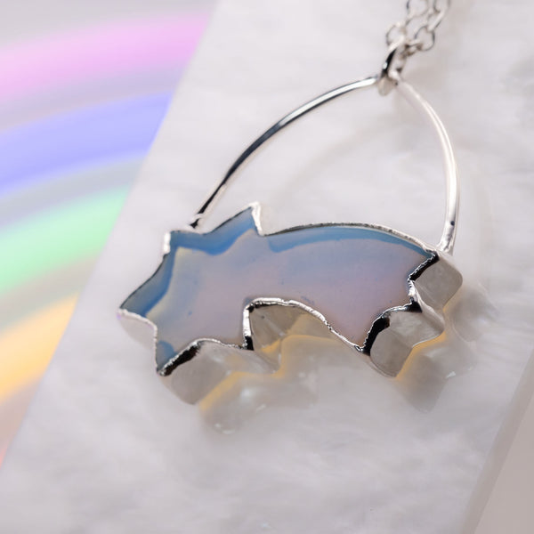 Large Opalite Shooting Star Necklace