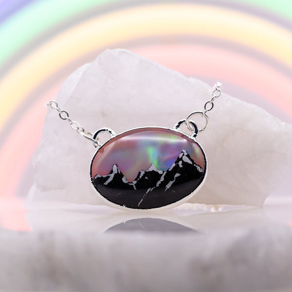 Aurora Opal Mountain Necklace