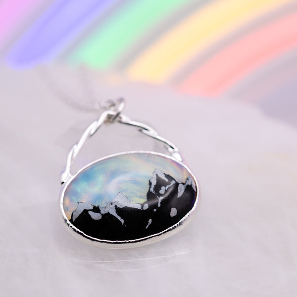 Aurora Opal Mountain Necklace