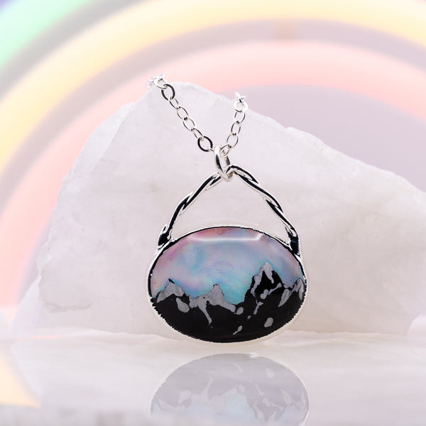 Aurora Opal Mountain Necklace