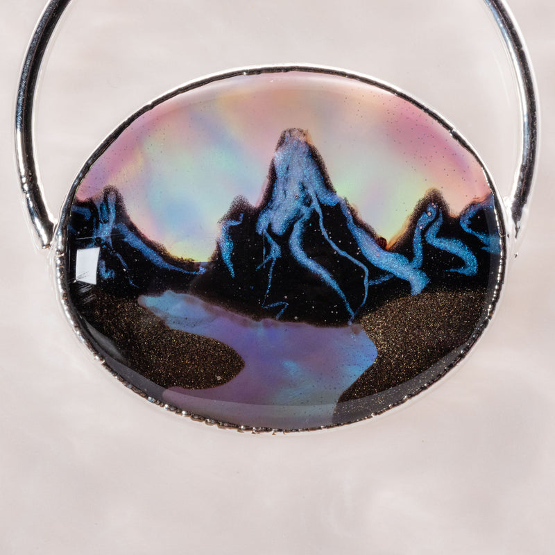 Aurora Opal Mountain w/ River Necklace