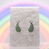 Spiral Carved Aventurine Earrings