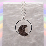 Druzy Moon Necklace