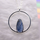 Blue Kyanite Teardrop Necklace