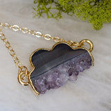 Amethyst Stalactite Cloud Necklace