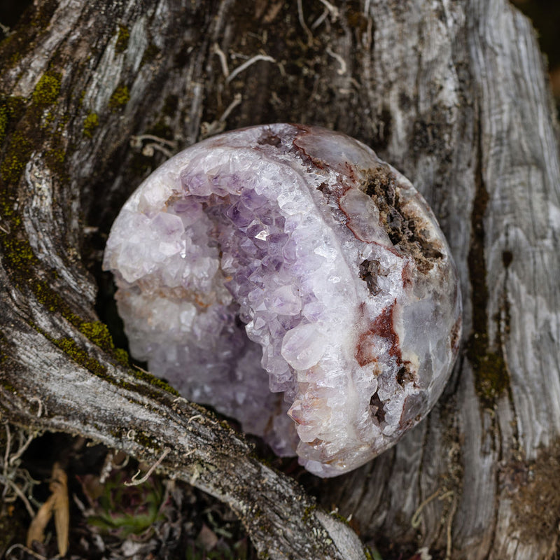 Pink and Purple Amethyst Sphere