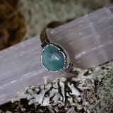 Faceted Emerald Ring